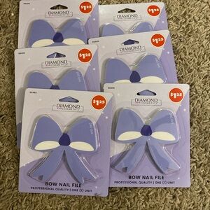 NWT Diamond Cosmetics Bow Nail File Set